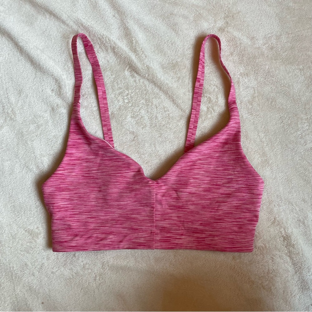 Pink outdoor voices bra